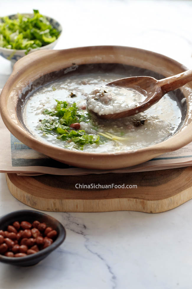 Chinese beef congee|chinasichuanfood.com