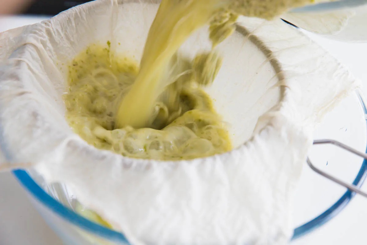 mixture of mung bean jelly mixture