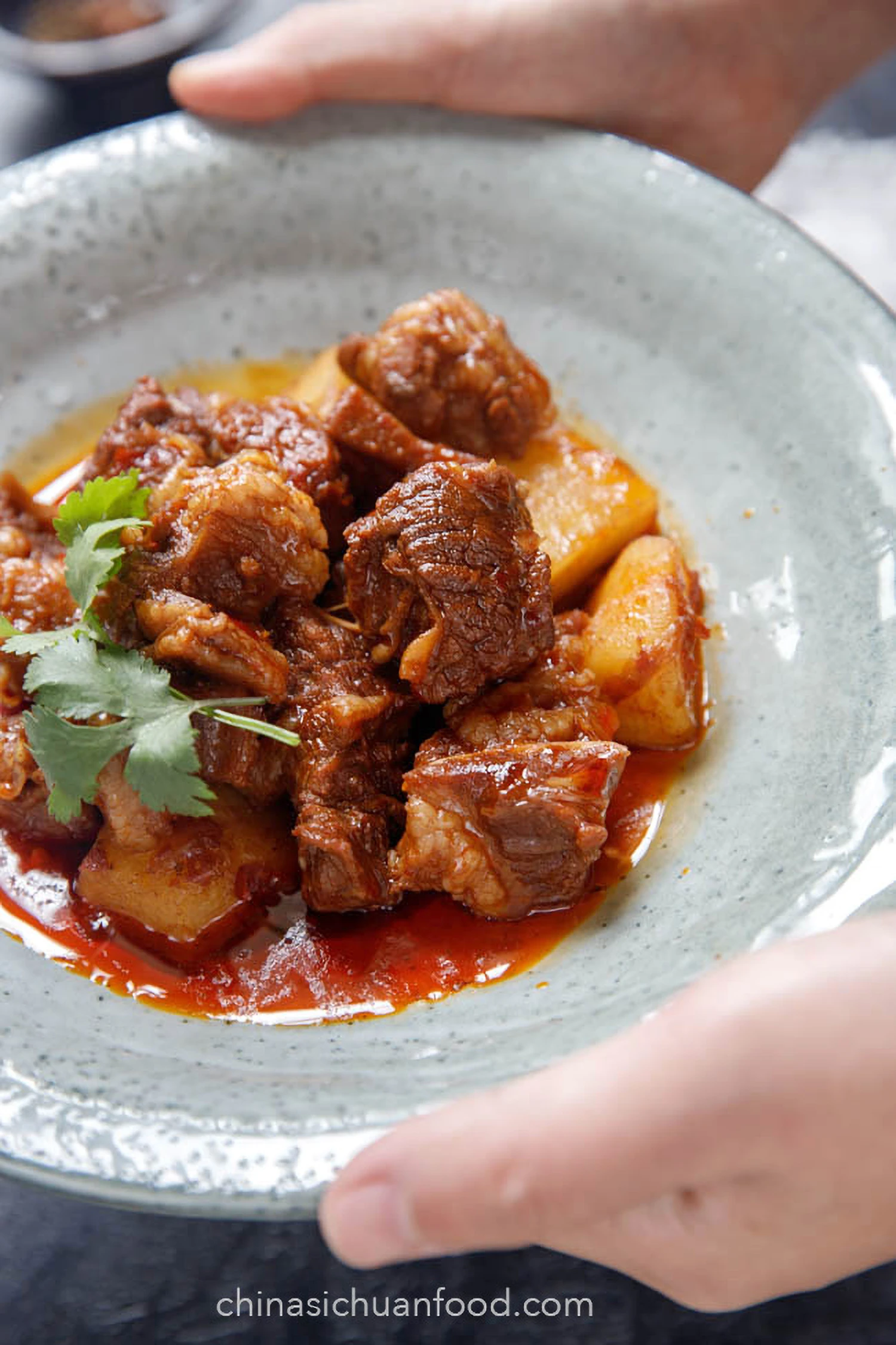Braised Beef with Potatoes|chinasichuanfood.com